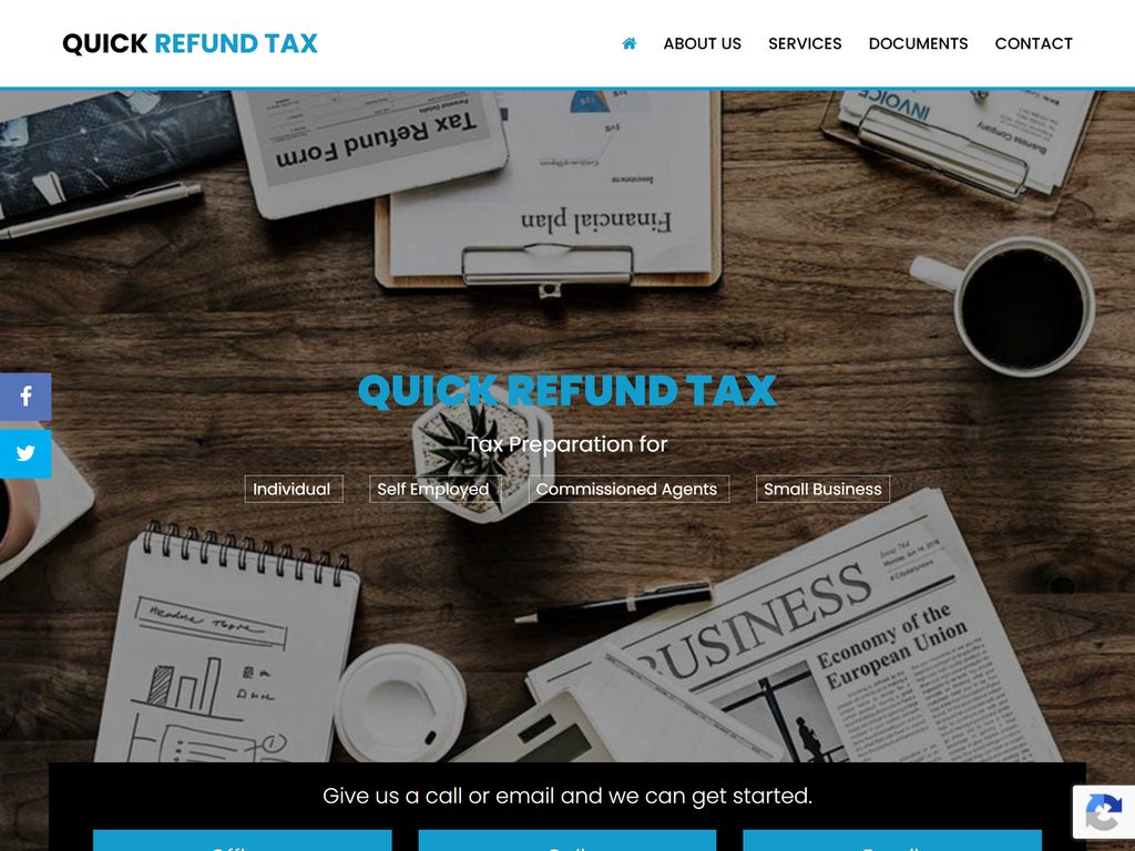 A tax & accounting website built by Voihost